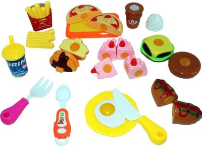 

SS Traders -Fast Food Lunch Role Play Set Toy for Kids