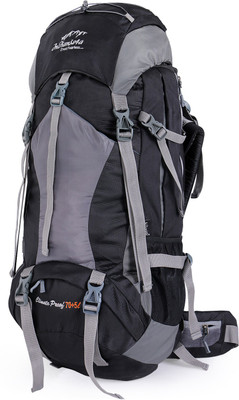 

INDIANISTA IFH NEW GC S.BLACK 70 + 5 L RUCKSACK / BACKPACK / TREKKING and TRAVEL BAG Rucksack - 75(Black)