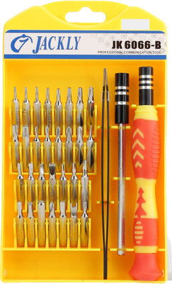 Jackly JK-6066 Combination Screwdriver Set, Yellow