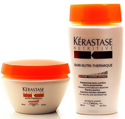 

Kerastase Nutritive NutriThermique MasqueAnd ShampooDuo For Very Dry And Sensitized Hair(201.11 ml)