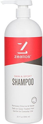 

Zealios Sulfate Free Sport Swim Shampoo Aloe & Panthenol Prevents Dry Damaged Due To Chlorine & Sun(946.36 ml)
