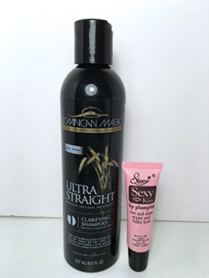 

Dominican Magic Ultra StraightClarifying Shampoo Free Starry Sexy Kiss Lip Plumping(236.59 ml)