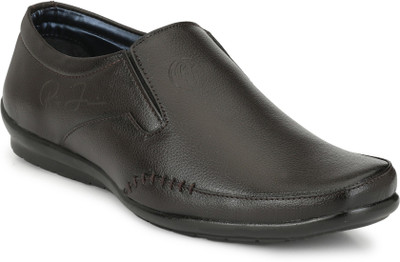 

BIG JUNIOR Partywear Formal Shoes Slip On For Men(Brown