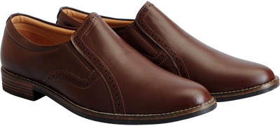 

FAUSTO Corporate Slip On For Men(Brown