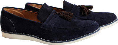 

FAUSTO Suede Leather Loafers For Men(Blue