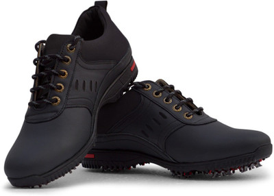 

VIPER GOLF 2018 Fighting Fit 2.0 Handcrafted Spiked Golf Shoes For Men(Black