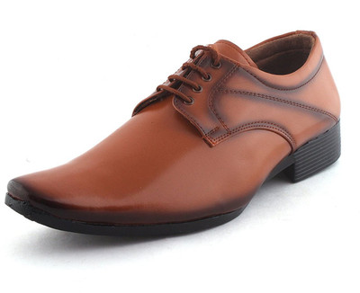 

MONCA Leather Formals Lace Up For Men(Tan