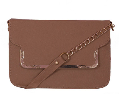 

Divyansh Collection Women Brown PU Sling Bag