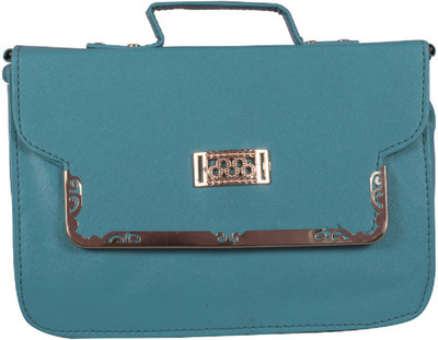 

Future World Women Blue PU Sling Bag
