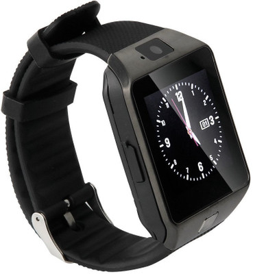 

HOC IBI_504B_DZ09_mi 4G smart watch with camera, memory card and sim card support and fitness tracker Smartwatch(Black Strap XL)