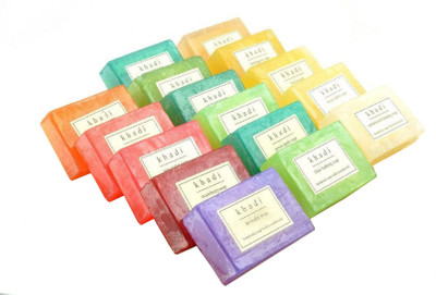 

Khadi Herbal Assorted Natural Handmade Soaps - Flavour Fresh(2000 g, Pack of 16)