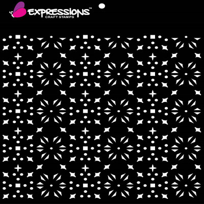 

expressions craft stamps ES Hand made Design Stencil(Pack of 1, Art stencil)