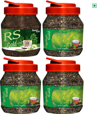 

Byahut Gold Organic Tea Combo 850g Herbs Green Tea Mason Jar(850 g)