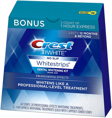 

Crest 3D White Professional Effects Plus 1 Hour Express Whitening Treatment, 22 Count Teeth Whitening Kit