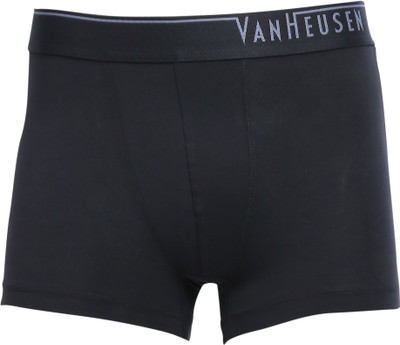 VAN HEUSEN Men Men Black Solid 4-Way Stretch Body Defining Fit Trunks Brief
