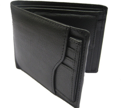 

sidrah soft Men Black Genuine Leather Wallet(7 Card Slots)