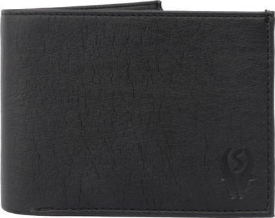 

samtroh Men Black Artificial Leather Wallet(11 Card Slots)