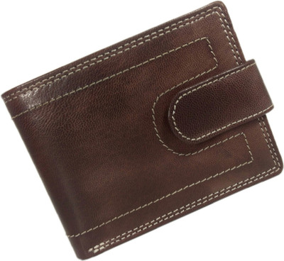 

WISE OWL Men Brown Genuine Leather Wallet(7 Card Slots)