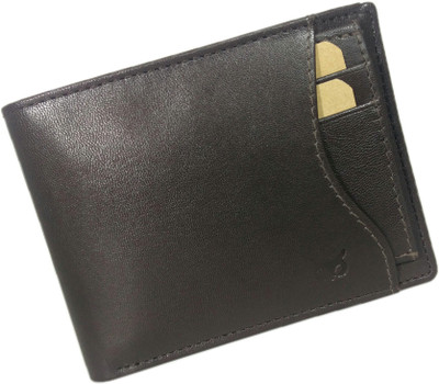 

WISE OWL Men Brown Genuine Leather Wallet(7 Card Slots), Coffee brown