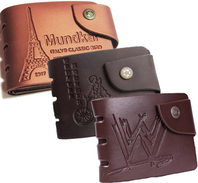 

Peacock Mundkar Men Black, Brown, Tan Fabric Wallet(5 Card Slots)