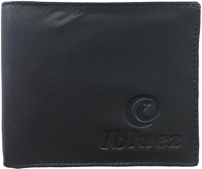 

ibluez Men Black Genuine Leather Wallet(6 Card Slots)