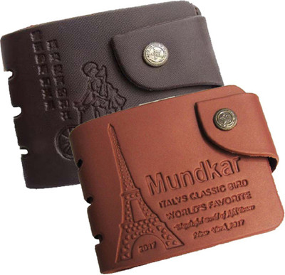 

Peacock Mundkar Men Tan, Black Fabric Wallet(5 Card Slots), Black;tan
