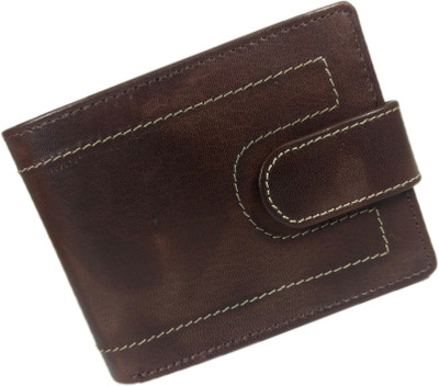 

WISE OWL Men Brown Genuine Leather Wallet(7 Card Slots)
