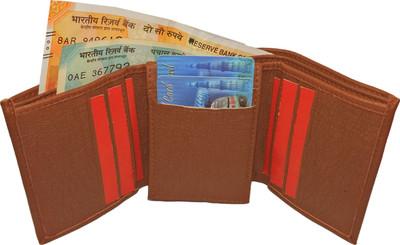 

Hornwood Boys Tan Artificial Leather Wallet(10 Card Slots)