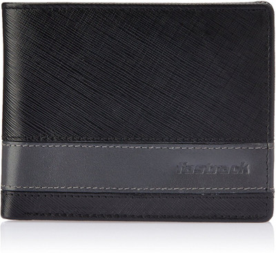 

Fastrack Men Black, Grey Genuine Leather Wallet(6 Card Slots)