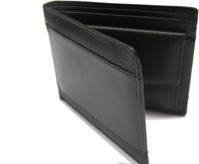 

sidrah soft Men Black Genuine Leather Wallet(4 Card Slots)