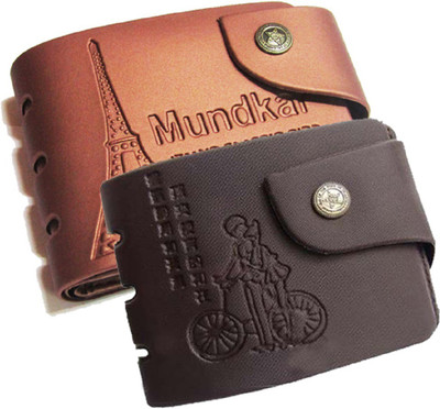 

Peacock Mundkar Men Tan, Black Fabric Wallet(5 Card Slots), Black;tan