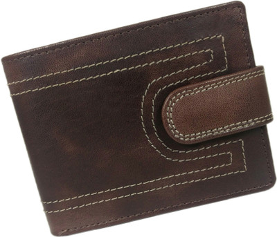 

WISE OWL Men Brown Genuine Leather Wallet(7 Card Slots)