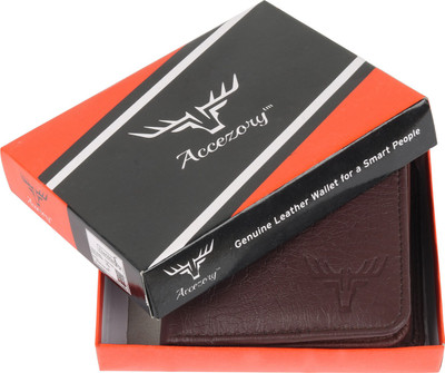 

Accezory Men Brown Artificial Leather Wallet(6 Card Slots)