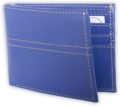 

Just Click Men Blue Artificial Leather Wallet(5 Card Slots)