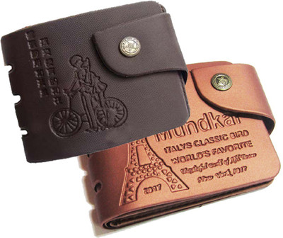 

Peacock Mundkar Men Tan, Black Fabric Wallet(5 Card Slots), Black;tan