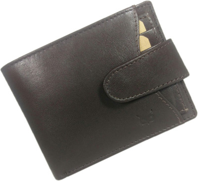 

WISE OWL Men Brown Genuine Leather Wallet(7 Card Slots), Coffee brown
