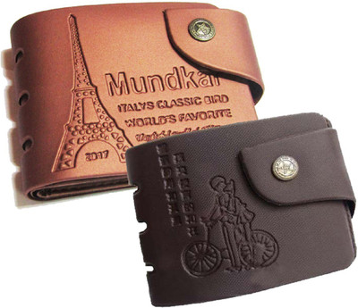 

Peacock Mundkar Men Tan, Black Fabric Wallet(5 Card Slots), Black;tan