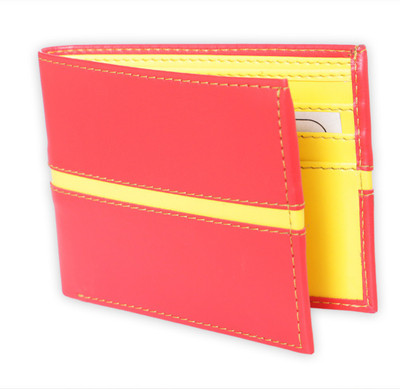 

Just Click Men Red, Yellow Artificial Leather Wallet(8 Card Slots)