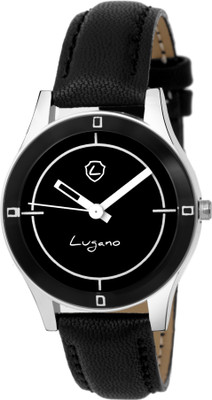 

Lugano LG 2058 Girls Astonishing Black Dial Watch - For Girls