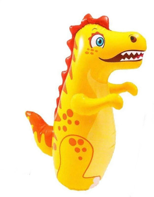 

Shopeleven Hit Me Punching Bag - Inflatable Blow Up Bopper Power Bag with Water-weighted base for Kids Children(Age 3+) CROCODILE Rattle(Multicolor)