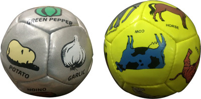 

Rebel Sports RBSFB14 Football - Size: 2(Pack of 2, Grey, Yellow), Multi o14