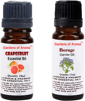

Gardens Of Aroma Grapefruit Essential Oil And Borage Carrier Oil(20 ml)