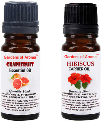 

Gardens Of Aroma Grapefruit Essential Oil And Hibiscus Carrier Oil(20 ml)