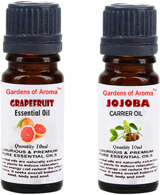 Gardens Of Aroma Grapefruit Essential Oil And Jojoba Carrier Oil(20 ml)