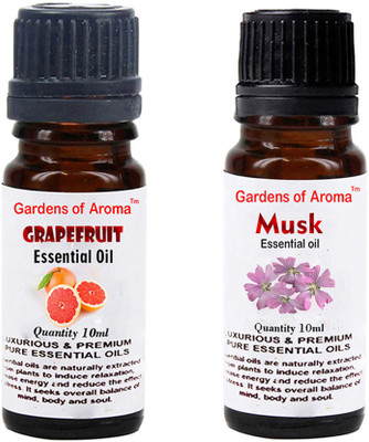 

Gardens Of Aroma Grapefruit Essential Oil And Musk Essential Oil(20 ml)