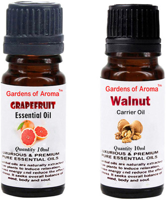 

Gardens Of Aroma Grapefruit Essential Oil And Walnut Carrier Oil(20 ml)