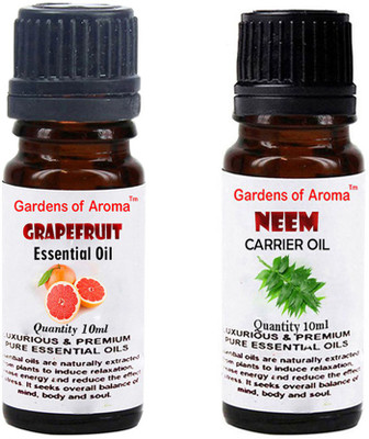 

Gardens Of Aroma Grapefruit Essential Oil And Neem Carrier Oil(20 ml)