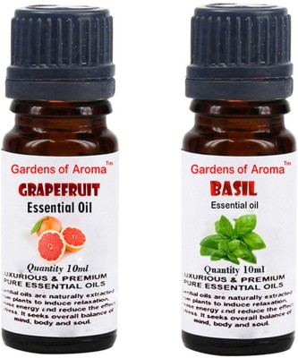 

Gardens Of Aroma Grapefruit Essential Oil And Basil Essential Oil(20 ml)