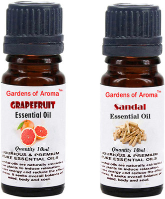

Gardens Of Aroma Grapefruit Essential Oil And Sandal Essential Oil(20 ml)