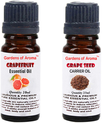 

Gardens Of Aroma Grapefruit Essential Oil And Grapeseed Carrier Oil(20 ml)